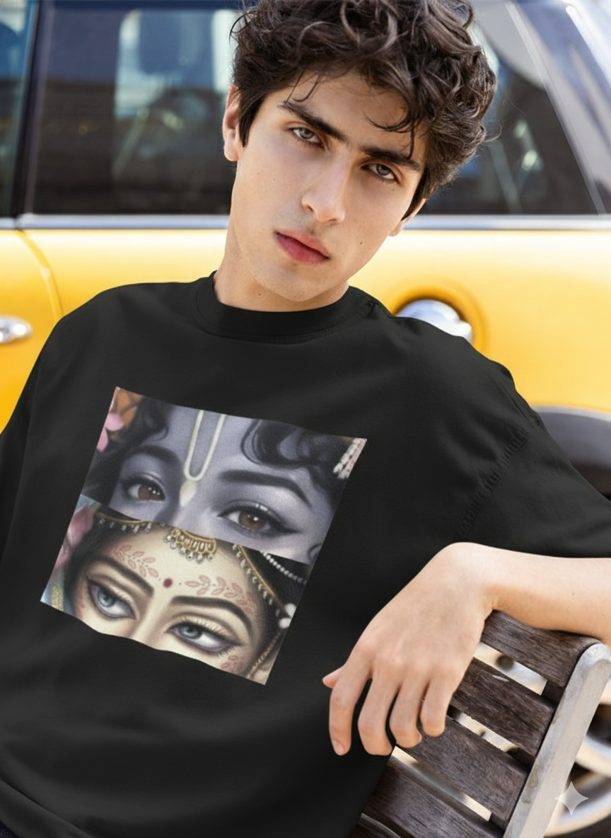 Radhakrishna theme Oversized Classic T-Shirt, unisex