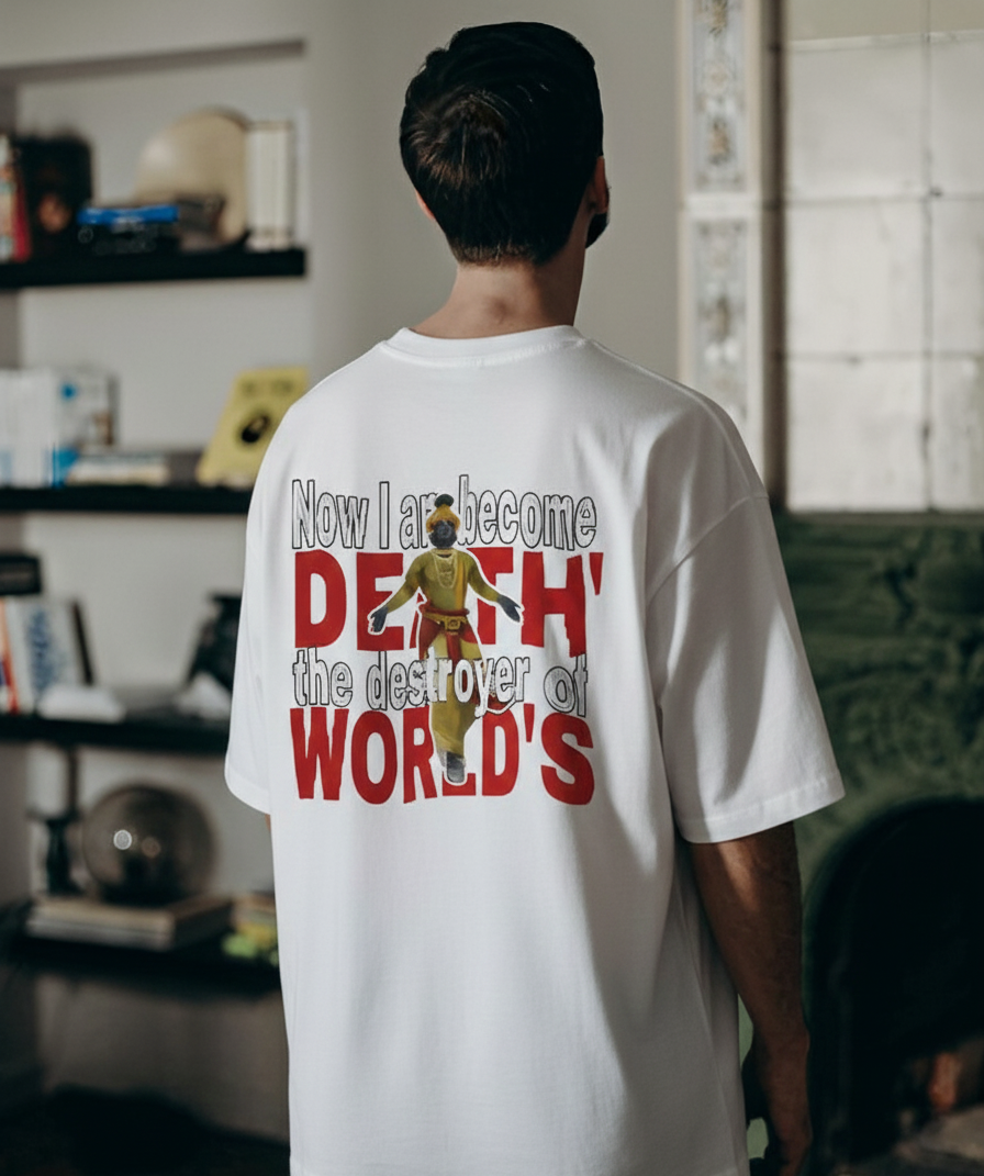 Lord Krishna theme t shirt, 100% cotton, unisex