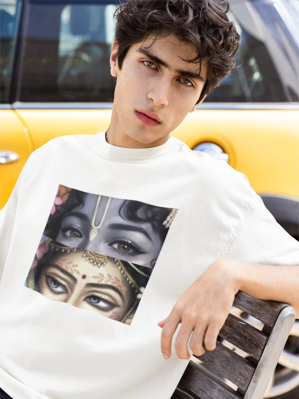Radhakrishna theme Oversized Classic T-Shirt, unisex