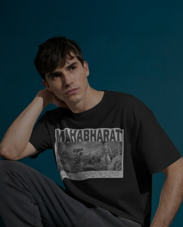 Mahabharatha theme 100% cotton t shirt unisex