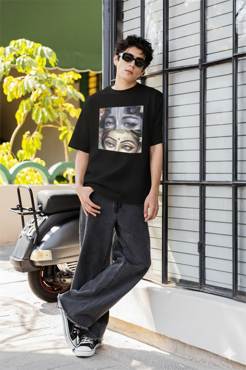 Radhakrishna theme Oversized Classic T-Shirt, unisex