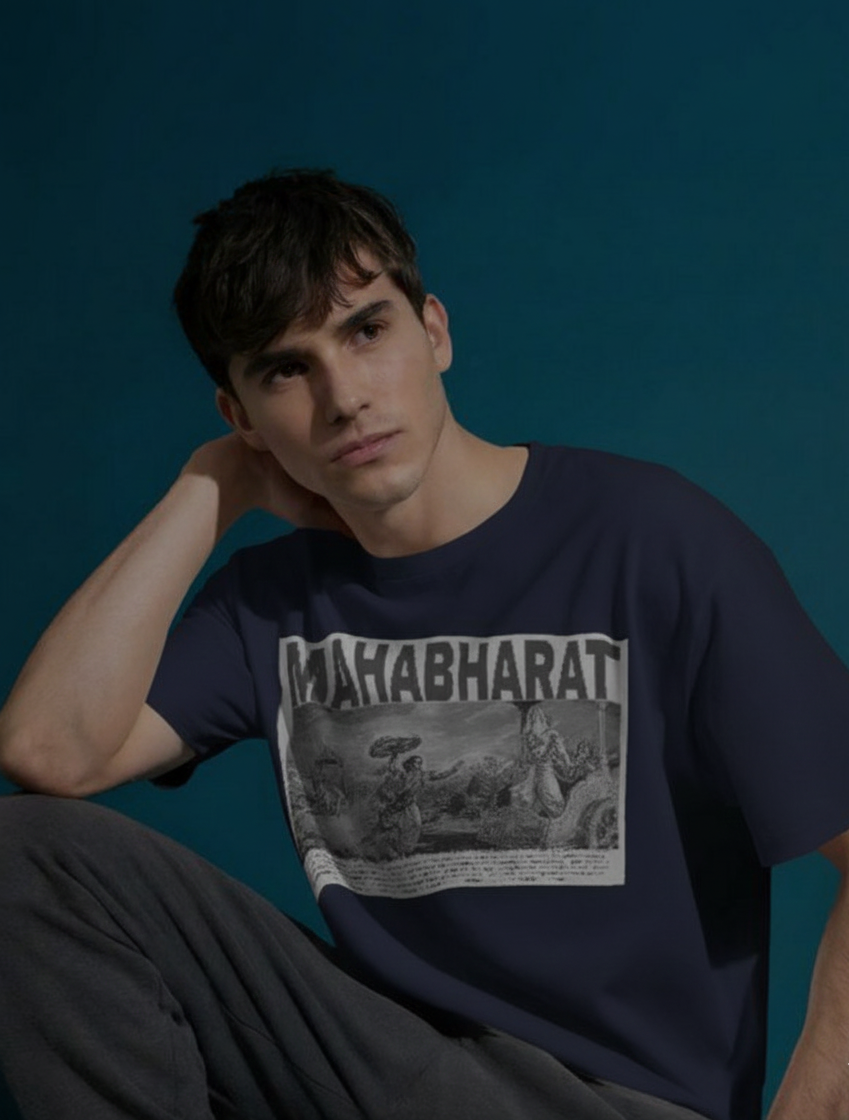 Mahabharatha theme 100% cotton t shirt unisex
